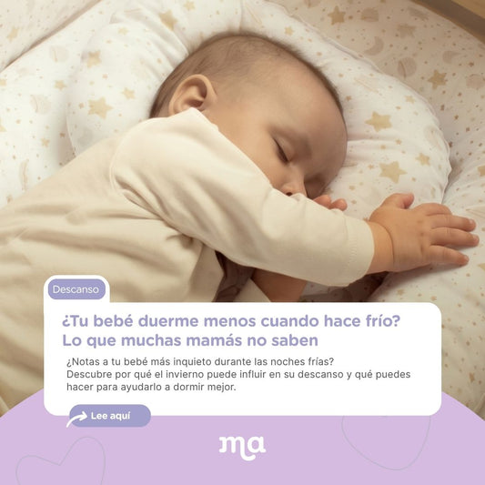 ¿Tu bebé duerme menos cuando hace frío? Lo que muchas mamás no saben