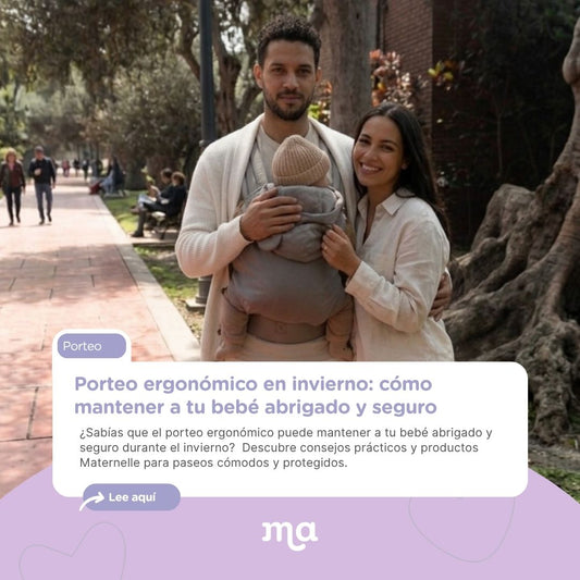 Porteo ergonómico en invierno: cómo mantener a tu bebé abrigado y seguro
