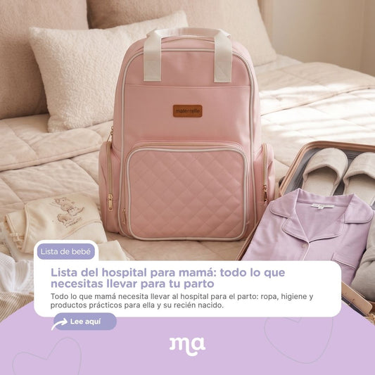 Lista del hospital para mamá: todo lo que necesitas llevar para tu parto