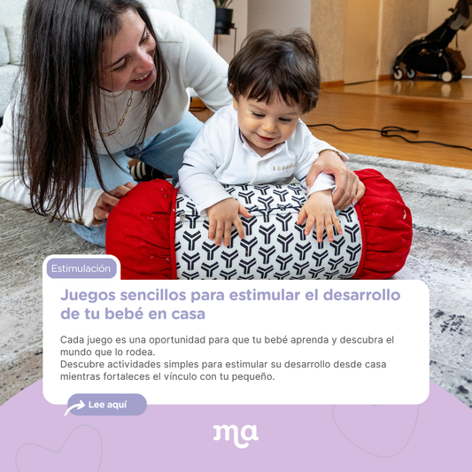Juegos sencillos para estimular el desarrollo de tu bebé en casa