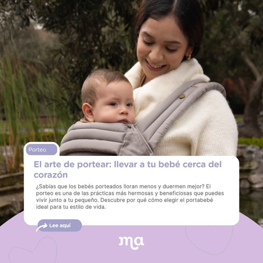 El arte de portear: llevar a tu bebé cerca del corazón
