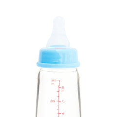 Biberón Peristáltico de vidrio Boca Standard 8oz/ 240 ml Celeste