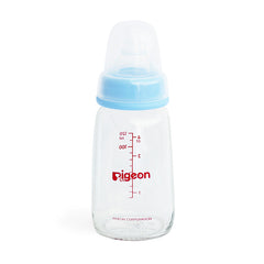 BIBERÓN PERISTÁLTICO DE VIDRIO 4 OZ ROSCA CELESTE - PIGEON