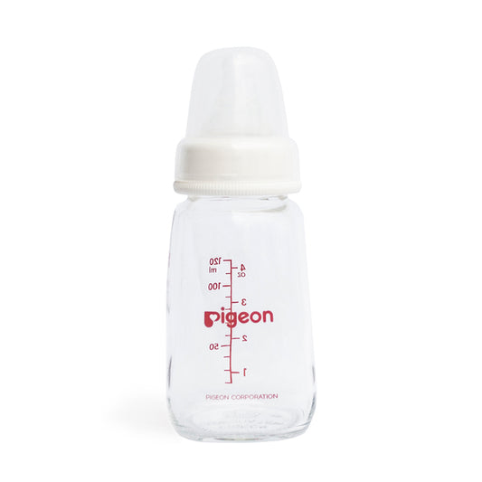 Biberón de Vidrio Boca Standard 4oz/120 ml Blanco