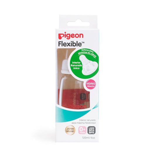 Biberón de Vidrio Boca Standard 4oz/120 ml Blanco