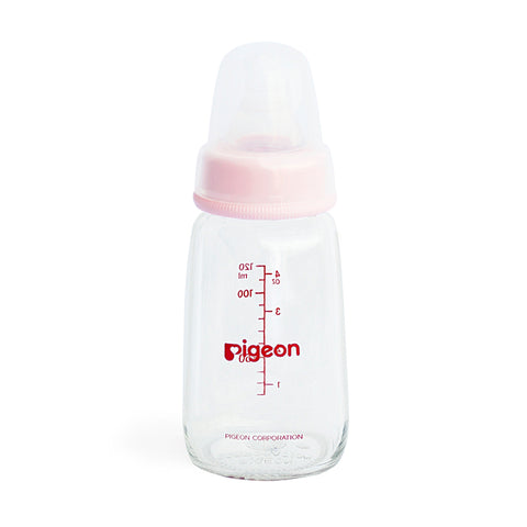 Biberón Peristáltico de Vidrio 4oz Rosca Rosada
