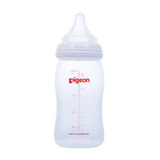 Biberón Softouch PeristálticPlus BPA FREE Plastico Boca ancha 240ml Blanco