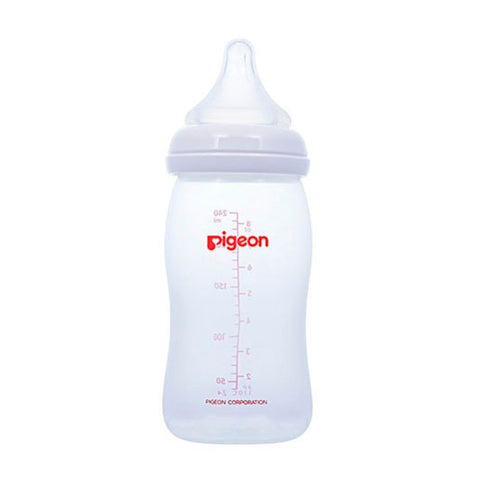 Biberón Softouch PeristálticPlus BPA FREE Plastico Boca ancha 240ml Blanco