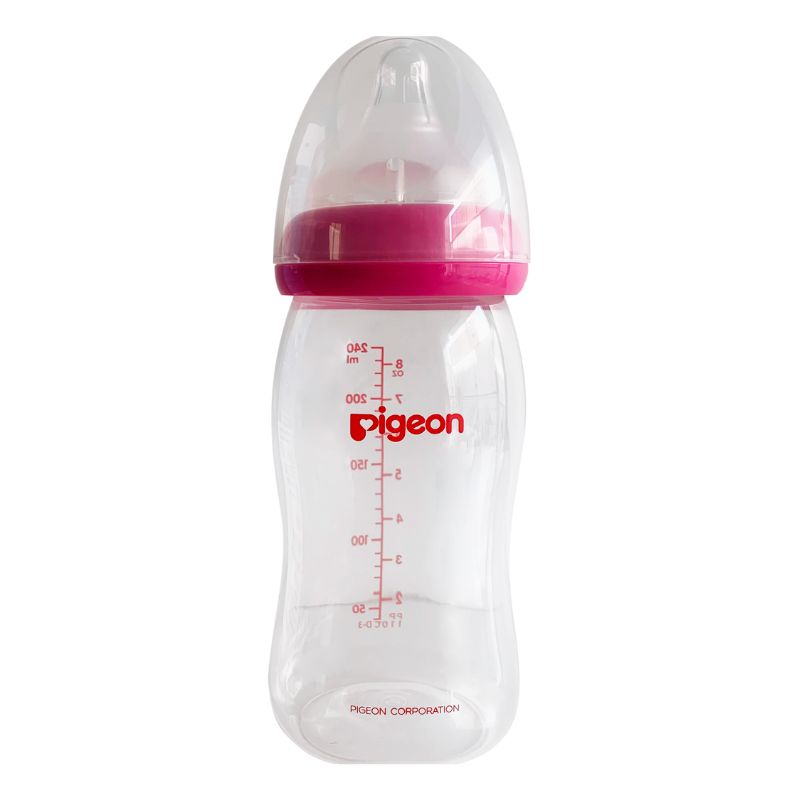 Biberón Softouch PeristálticPlus BPA FREE Boca ancha 240ml Fucsia
