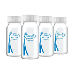 SET 4 BOTELLAS ALMACENADORAS DE LECHE 4OZ POLIPROPILENO. OPT+ BOCA ESTRECHA