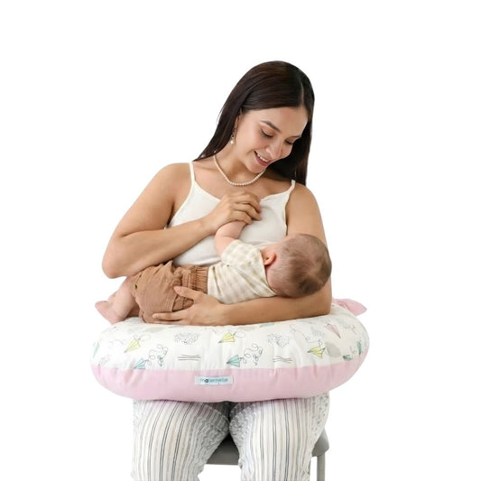 Almohada de Lactancia 5 en 1 – Estimulación – Rosado Cometas