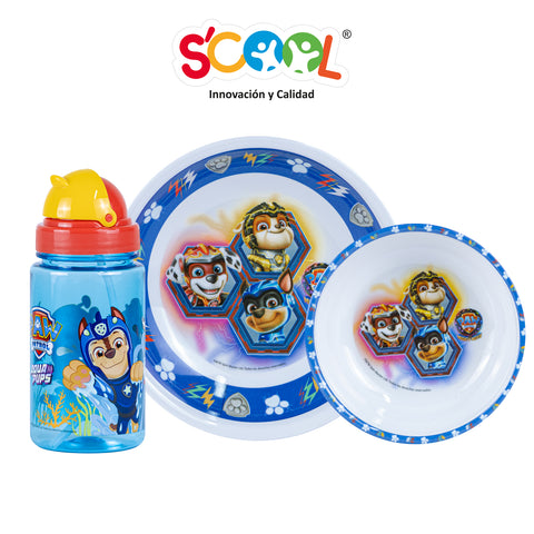 Set x3 tomatodo + 2 platos Scool Infant