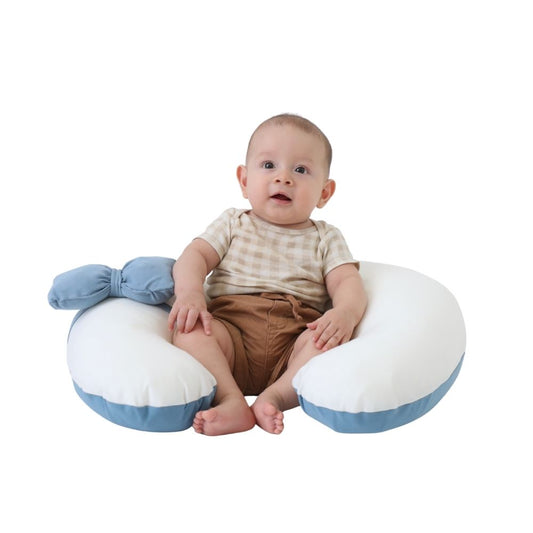 Almohada de Lactancia y Estimulación 5 en 1 Maternelle - azul apego, cojin de lactancia