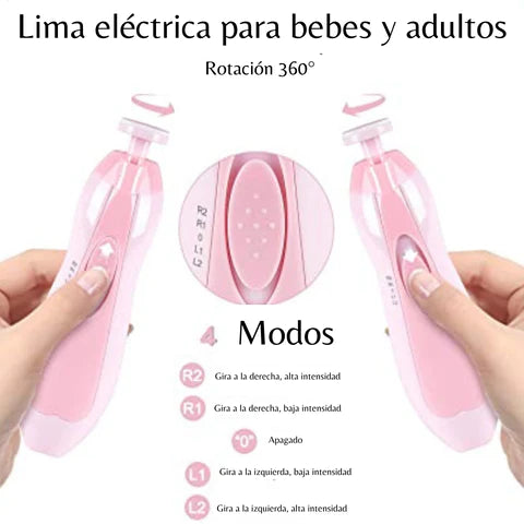 Limador de Uñas Eléctrico para Bebé Rosado - Maternelle - Maternelle