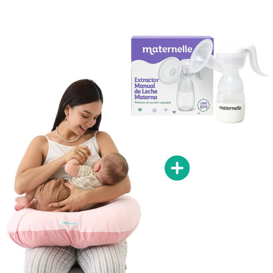 Pack Lactancia Cómoda (Almohada de lactancia 5 en 1 + Extractor de leche Maternelle)