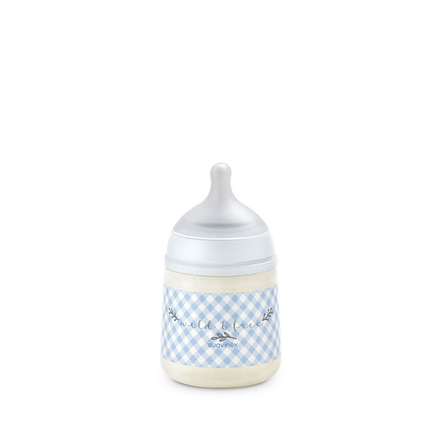 Biberón Anticólico Wild & Free Blue Flujo Lento (S) 150 ml 5 onzas | Suavinex