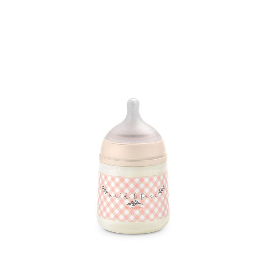 Biberón Anticólico Wild & Free Pink Flujo Lento (S) 150 ml 5 onzas | Suavinex