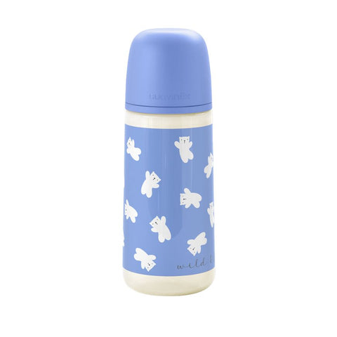 Biberón Anticólico Wild & Free Blue Flujo Denso (L) 360 ml 12 onzas | Suavinex