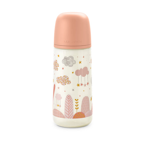 Biberón Anticólico Dreams Pink Flujo Denso (L) 360 ml – 12 onzas – Suavinex