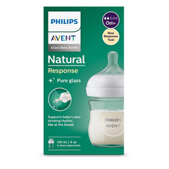 Biberón Natural 3.0 Vidrio 3oz/ 120ml Flow 2 +0m - AVENT