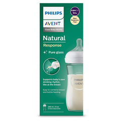 Biberón Natural 3.0 Vidrio 8oz/ 240ml Flow 3 +1m - AVENT