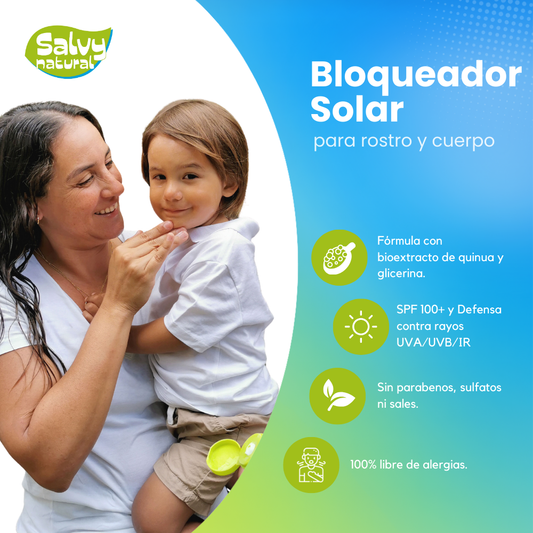 Bloqueador Solar 100 + Salvy x 100g