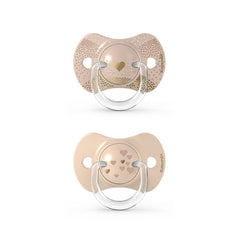 Chupón con tetina fisiológica SX PRO – Spread Joy Beige 6-18 m x 2 unidades | Suavinex