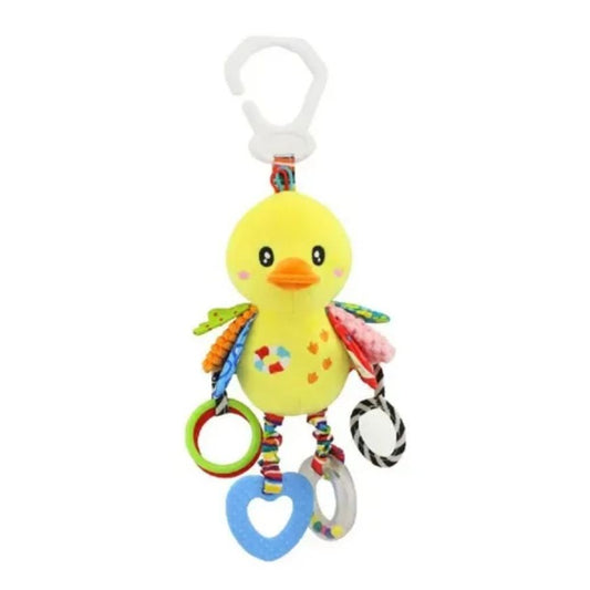 Colgador con texturas y sonaja Happy Animals