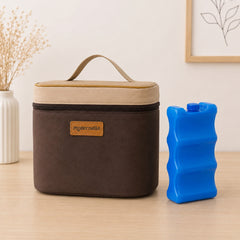 Cooler Bag Beige + Refrigerenate  | Maternelle