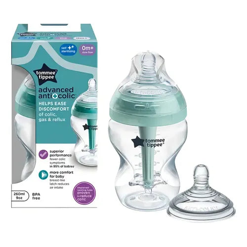Biberón Anticólicos avanzado 9OZ auto esterilizante | Tommee Tippee