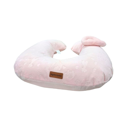 Almohada de lactancia y estimulación 5 en 1 Plush Rosado Zoo, soporte de espalda, cojin de lactancia