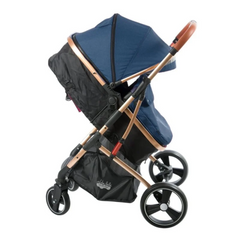 Coche Moisés Saturno E-BABY Azul