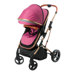 Coche Moisés Saturno E-BABY Rosado