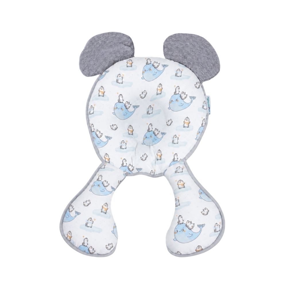 Soporte de cabeza 2 en 1 maternelle Melangue pinguino con amortiguación para la cabeza y el cuello del bebé (Copia)