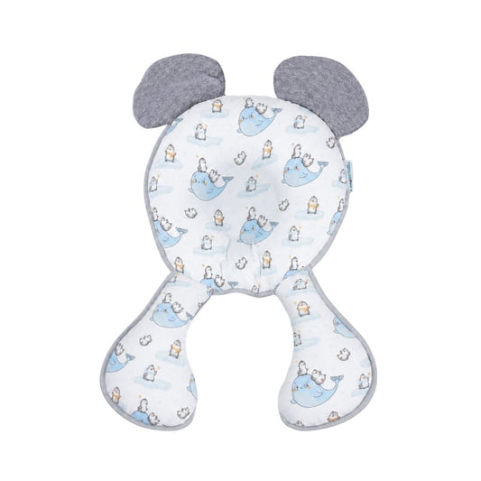 Soporte de cabeza 2 en 1 maternelle Melangue pinguino con amortiguación para la cabeza y el cuello del bebé (Copia)