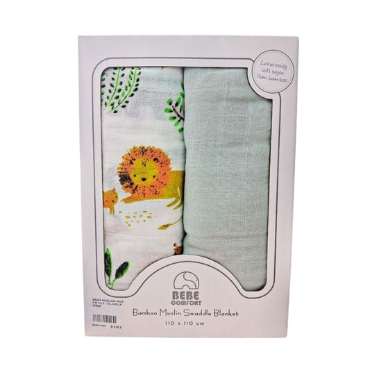 Manta Muselina 110cm x 110cm - Pack x 2 unidades