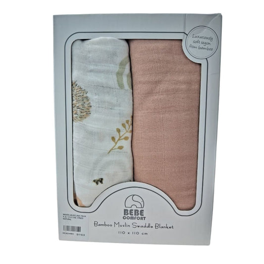 Manta Muselina 110cm x 110cm - Pack x 2 unidades