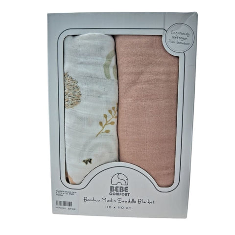 Manta Muselina 110cm x 110cm - Pack x 2 unidades