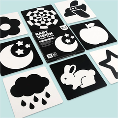 Tarjetas de Estimulación Visual Bebé 0-3 Meses
