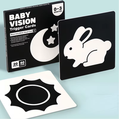 Tarjetas de Estimulación Visual Bebé 0-3 Meses