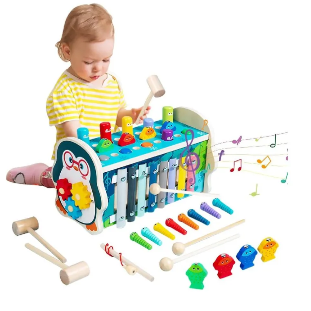 Pinguino de madera multifuncional