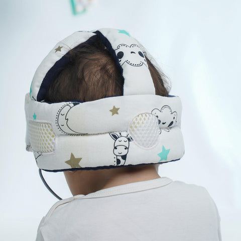 Casco Anti Golpe Azul Nubes - Maternelle