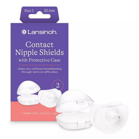 Protector de pezón de silicona (Case 2und) 20MM | Lansinoh