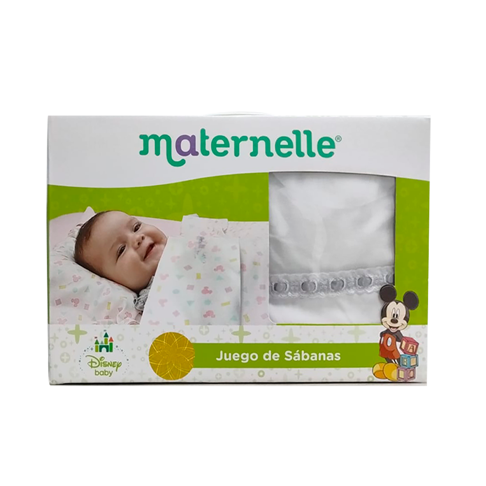 Juego de sabanas para cuna colecho premium con blonda