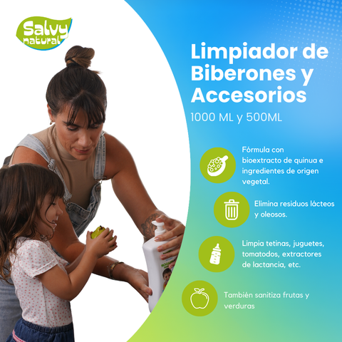 Limpiador De Biberones y extractores 500ML - Natural Salvy