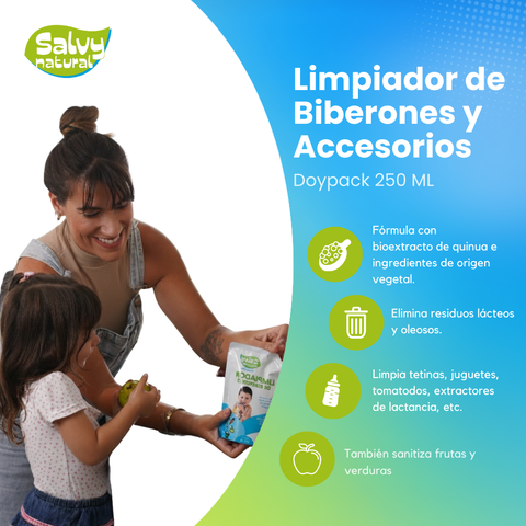 Limpiador de Biberones y extractores de 250ML Doypack - Natural Salvy