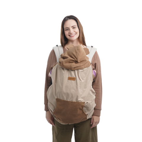 Cobertor para Mochila Portabebé Impermeable Maternelle - Color Beige