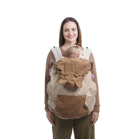 Cobertor para Mochila Portabebé Impermeable Maternelle - Color Beige