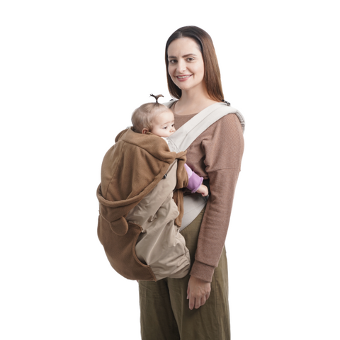 Cobertor para Mochila Portabebé Impermeable Maternelle - Color Beige