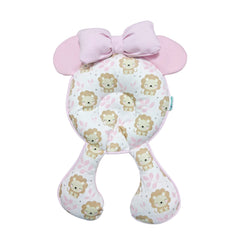 Soporte de cabeza 2 en 1 maternelle Rosado Leoncitos con amortiguación para la cabeza y el cuello del bebé